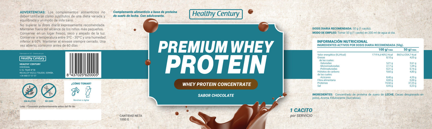Ultra Whey Protein Chocolate | Proteína de Suero + Colágeno + Magnesio + Glutamina | 1 Kg (20 servicios)