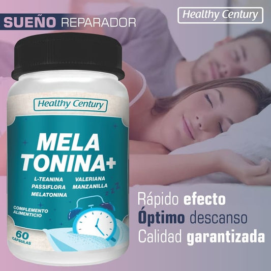 Melatonina 1,5 mg + L-Teanina + Valeriana + Pasiflora + Manzanilla | 60 Cápsulas (2 meses)