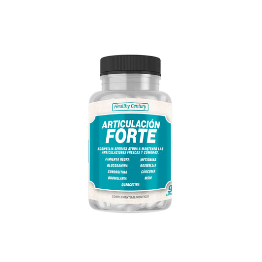 Articulación Forte | Glucosamina 1500mg + Condroitina + Boswelia + Cúrcuma | 90 Cápsulas