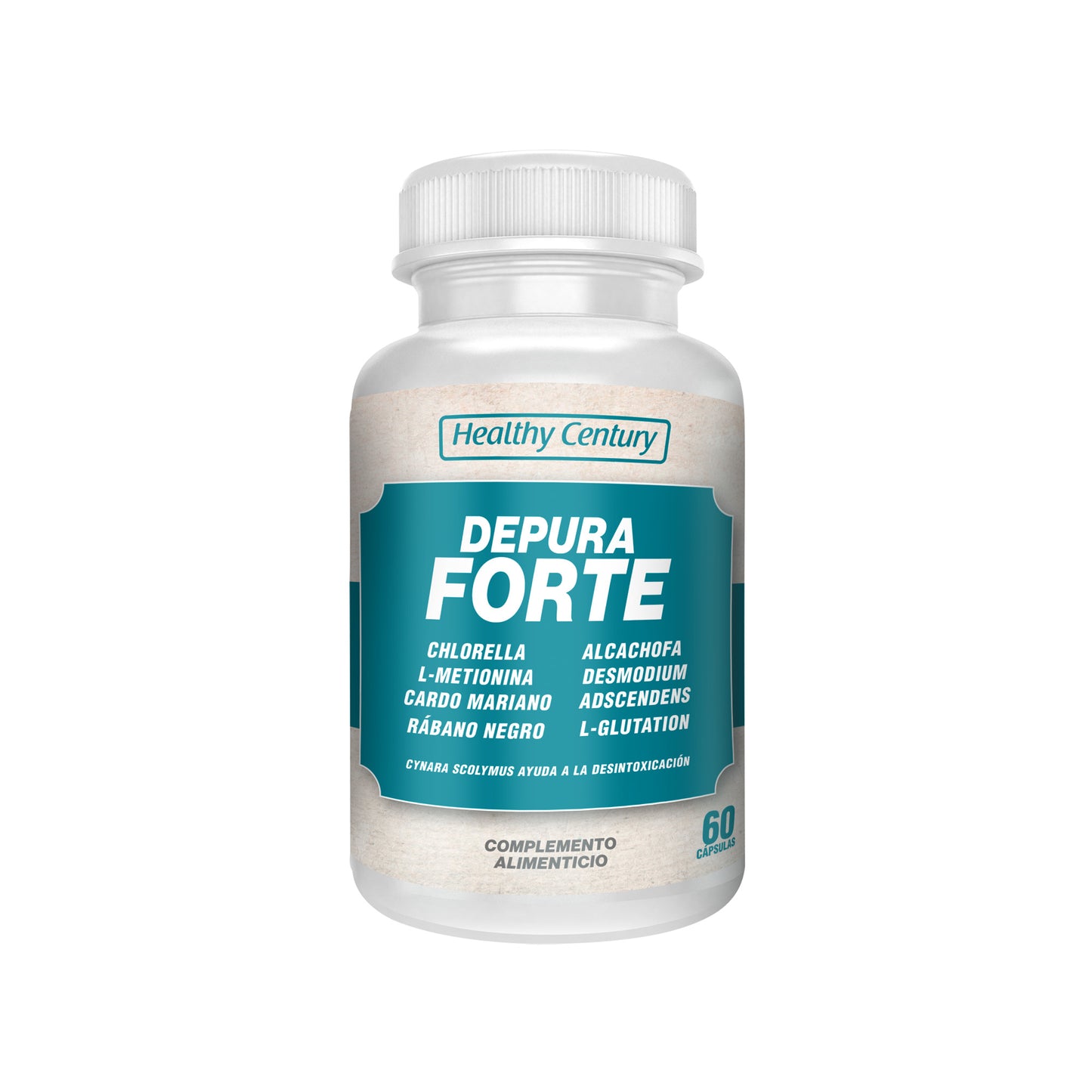 Depura Forte | Chlorella + Cardo Mariano + Alcachofa + Glutatión | 60 Cápsulas