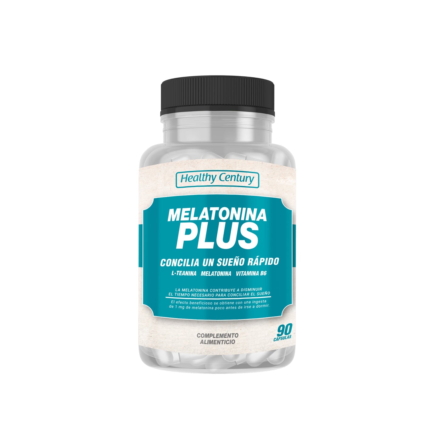 Melatonina Plus | Melatonina 1,5mg + L-Teanina + Vitamina B6 | 90 Cápsulas (3 meses)