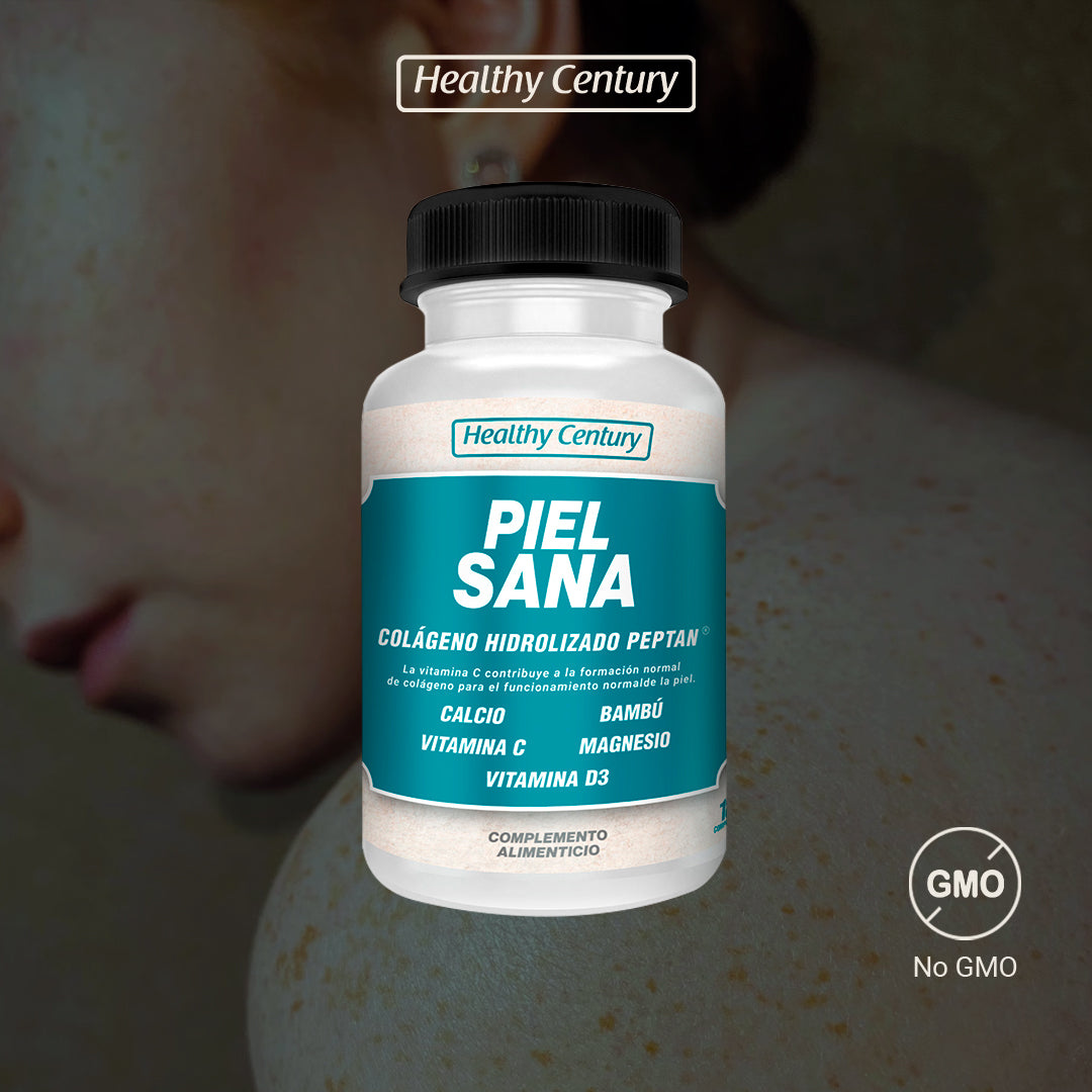 Piel Sana | Colágeno Marino Peptan 3.800mg + Magnesio + Calcio + Vitaminas C y D3 | 180 Comprimidos
