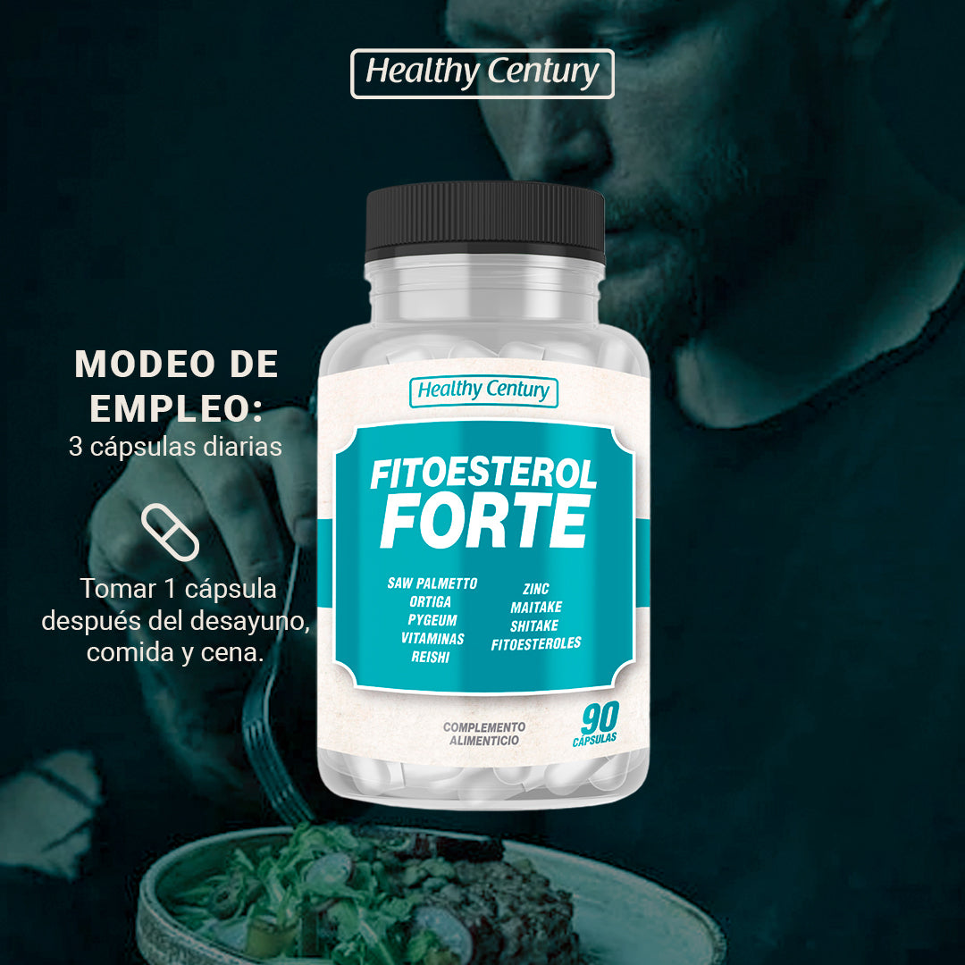 Fitoesterol Forte | Complejo Natural para Próstata con Saw Palmetto y Zinc | 90 Cápsulas