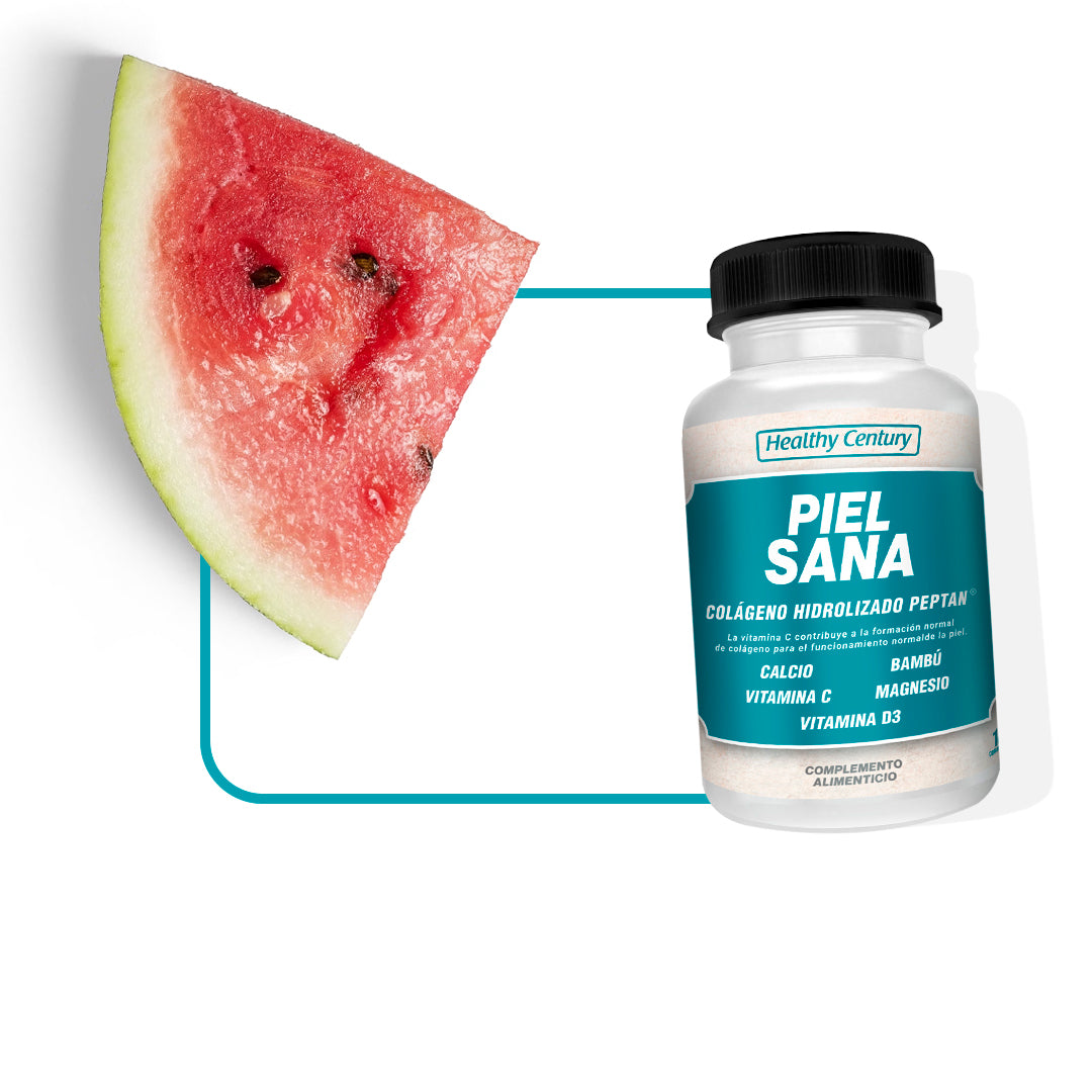 Piel Sana | Colágeno Marino Peptan 3.800mg + Magnesio + Calcio + Vitaminas C y D3 | 180 Comprimidos