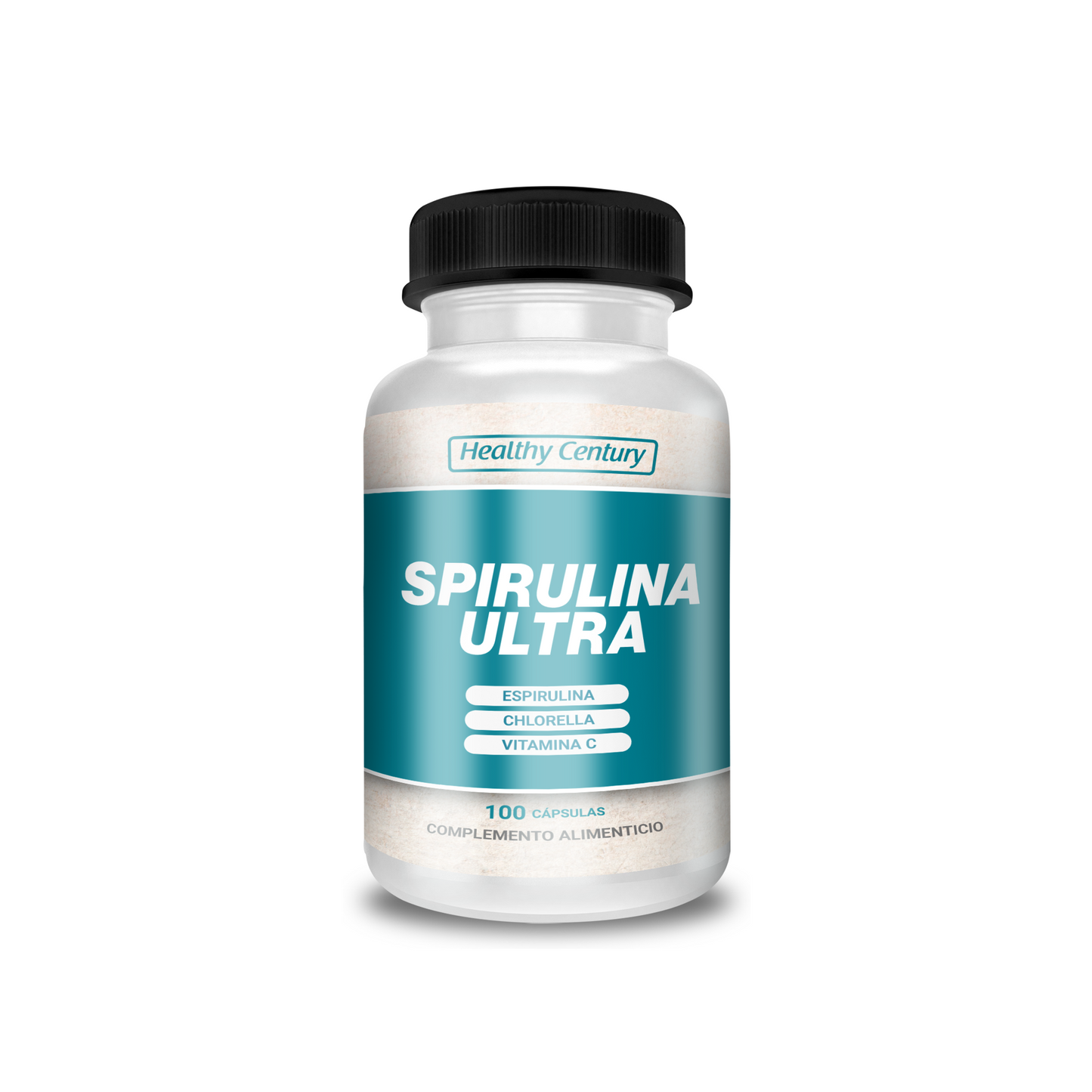 Spirulina Ultra | Espirulina + Chlorella + Vitamina C | 100 Cápsulas